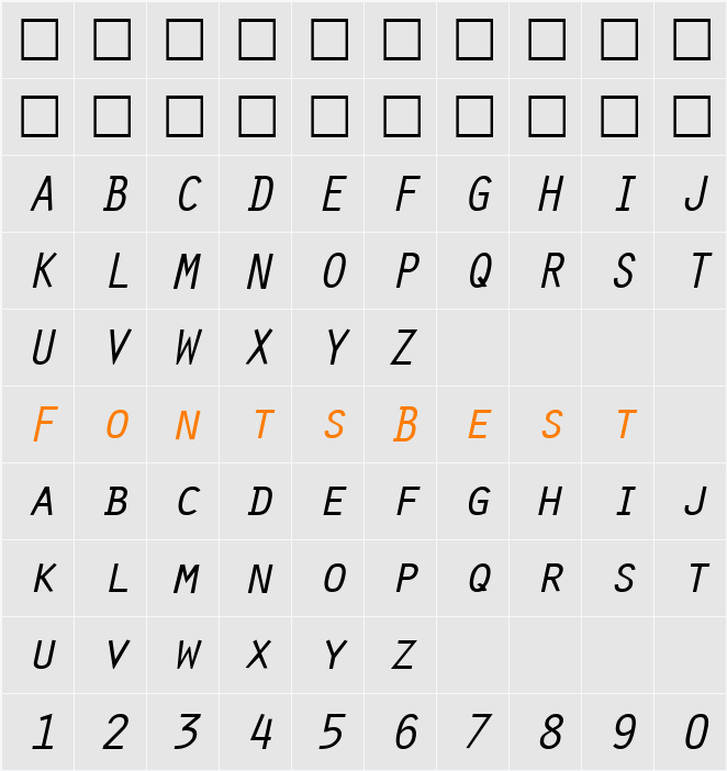 Oracle Character Map