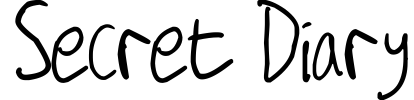 Secret Diary Font Image