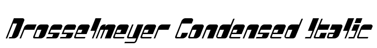 Drosselmeyer Condensed Italic