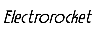 Electrorocket Font Image