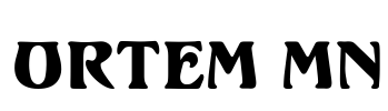 Ortem MN Font Image