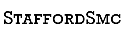 StaffordSmc Font Image