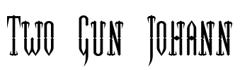 Two Gun Johann Font Image