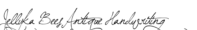 Jellyka BeesAntique Handwriting