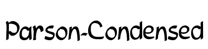 Parson-Condensed Font Image