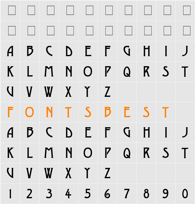 DustineSolid Character Map