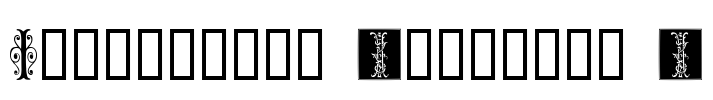 Ornamental Initials I Font Image