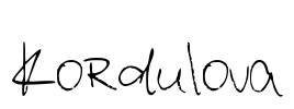 Kordulova Font Image