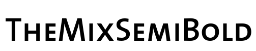 TheMixSemiBold Font Image