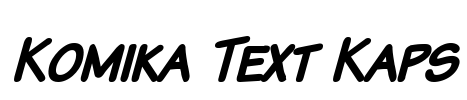 Komika Text Kaps Font Image