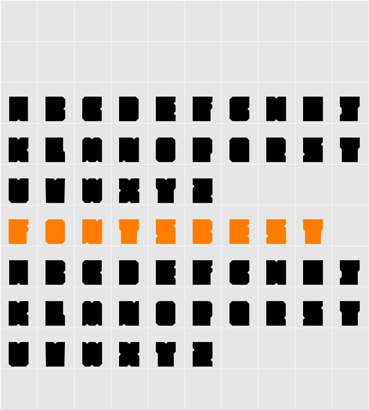 SubSquare Character Map