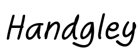 Handgley Font Image
