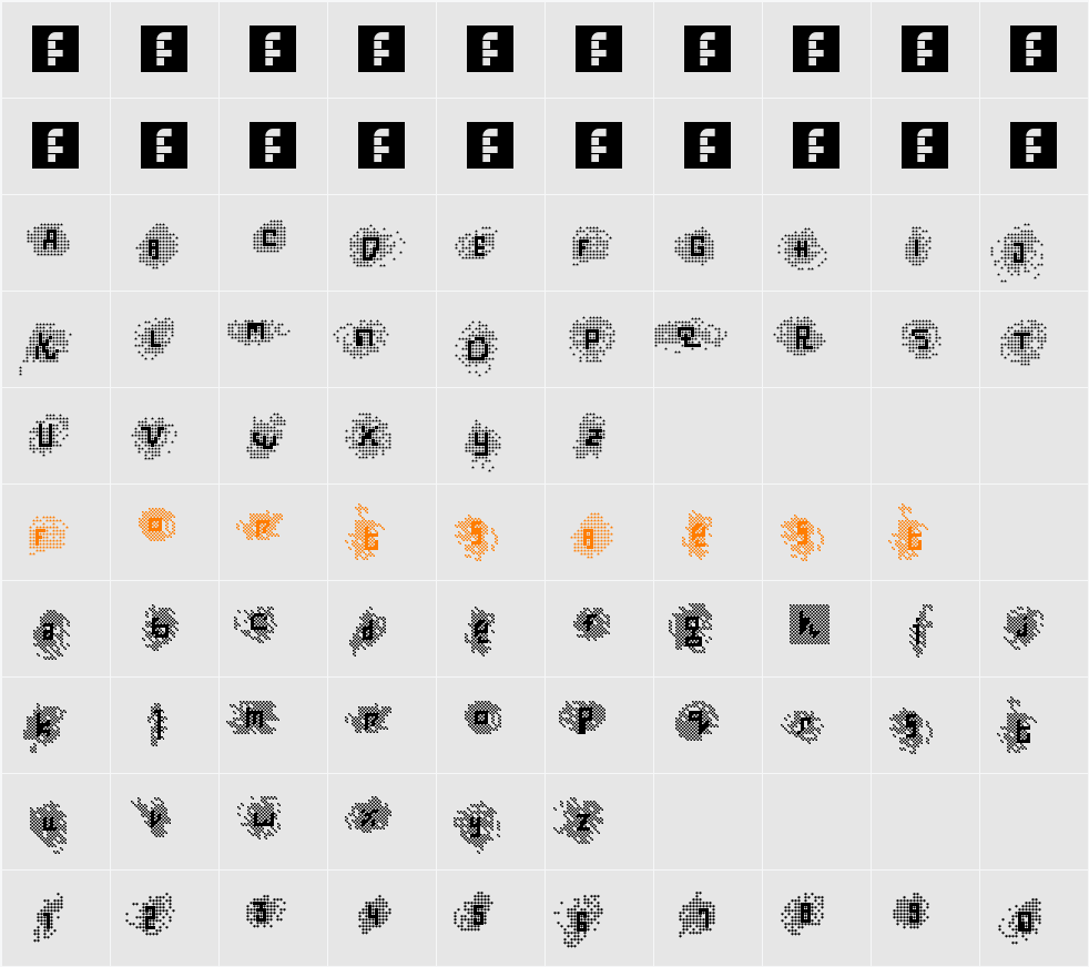 TrustedInstaller Fontrast Character Map