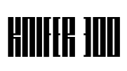 Knifer 300 Font Image
