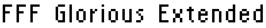 FFF Glorious Extended Font Image