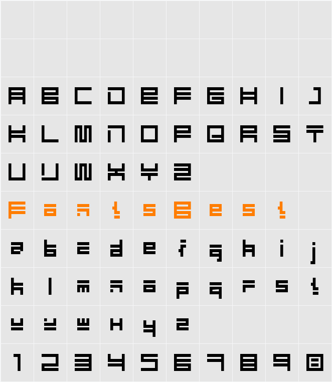 Eliot type Character Map
