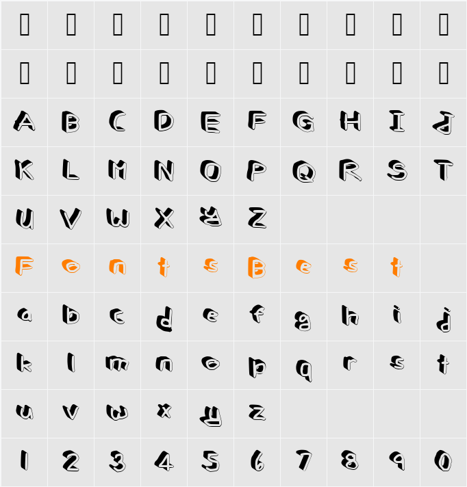 Gee_WP_Handwriting_2016_3D Character Map