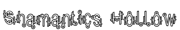 Shamantics Hollow Font Image