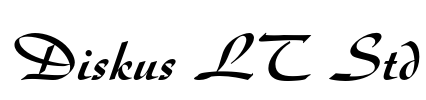 Diskus LT Std Font Image