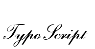 Typo Script Font Image