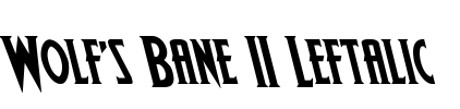 Wolf's Bane II Leftalic