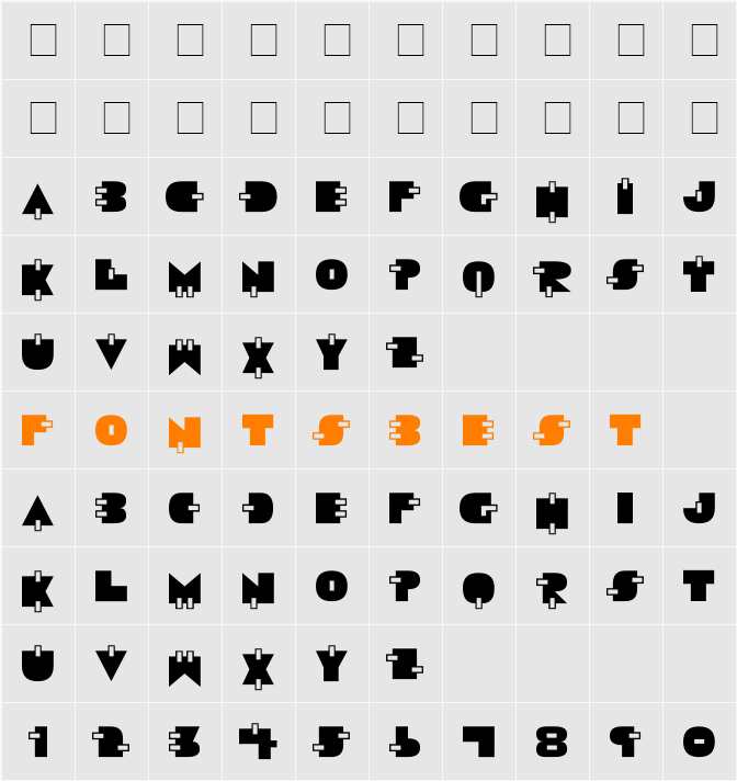 Video Star Character Map