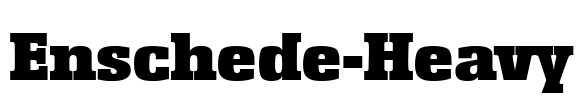 Enschede-Heavy Font Image