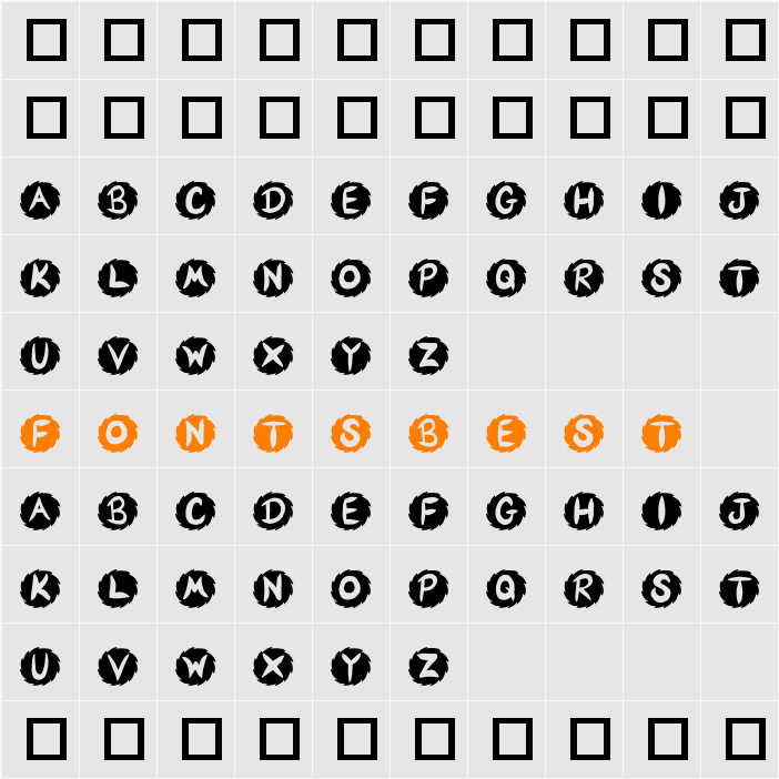 JI Sawblade Character Map