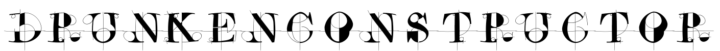 DrunkenConstructor Font Image