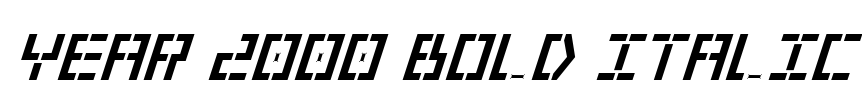 Year 2000 Bold Italic