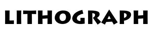 Lithograph Font Image
