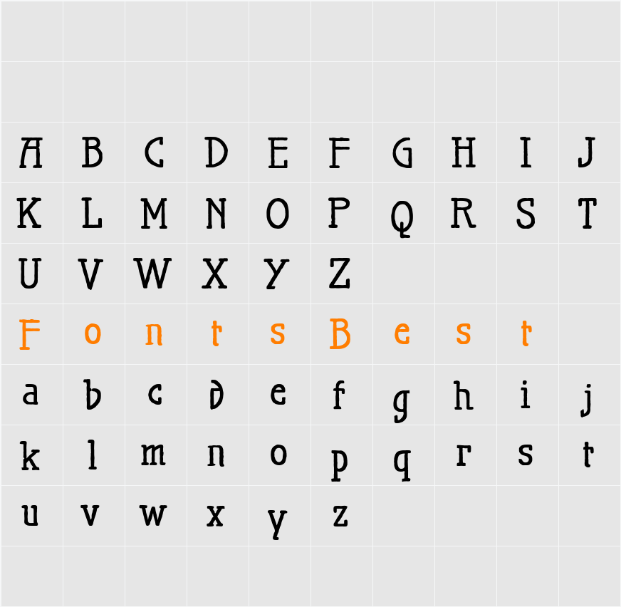 Maiers Nr.21 Pro Character Map