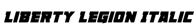 Liberty Legion Italic Font Image