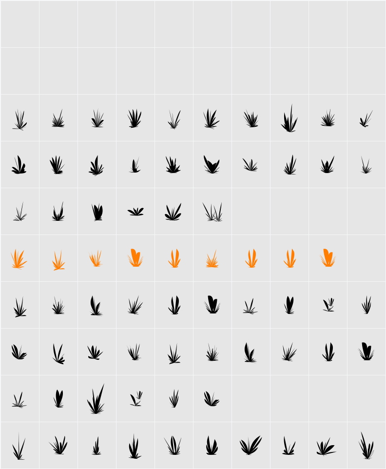 LucPlantsGrowinAgain Character Map