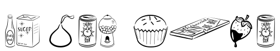 Sugar Coma Font Image
