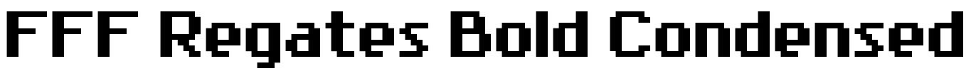 FFF Regates Bold Condensed Font Image
