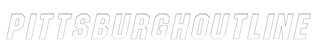 PittsburghOutline Font Image
