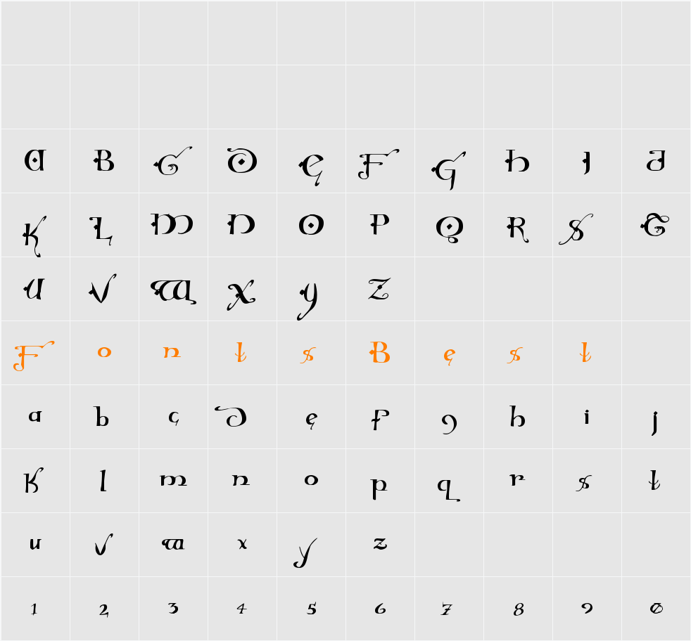 Holly Jingle Solid Character Map