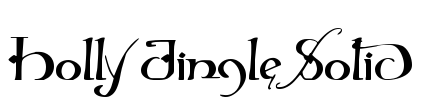 Holly Jingle Solid Font Image