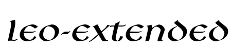 Leo-Extended Font Image