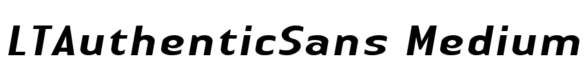 LTAuthenticSans Medium Font Image
