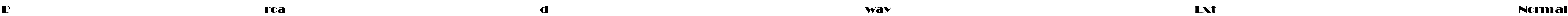 BroadwayExt-Normal Font Image