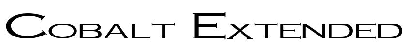 Cobalt Extended Font Image