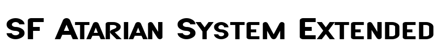SF Atarian System Extended Font Image