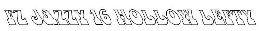 FZ JAZZY 16 HOLLOW LEFTY Font Image