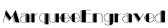 MarqueeEngraved Font Image