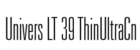 Univers LT 39 ThinUltraCn