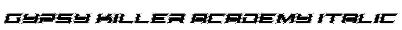 Gypsy Killer Academy Italic