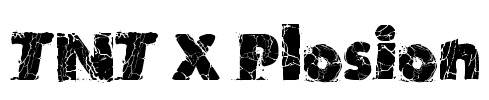 TNT X Plosion Font Image