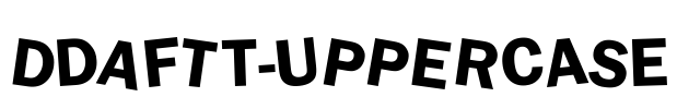 dDAFTt-UPPERcase Font Image